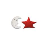 Bebek Özel Ay Yıldız Yastık Seti Kırmızı Beyaz Bebek Çocuk Uyku Arkadaşları 2 li