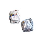 Bebek Özel Bebek Çocuk Lastikli Çarşaf 70x110 (2 Adet) Mavi Ay Ve Trafik