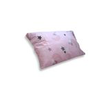 Bebek Özel Bebek Çocuk Yastığı (1 Adet Yastık Kılıfı ve 1 adet Yastık )(35x45 cm) Pembe Hilal yıldız