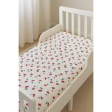 Bebek Özel Bebek Ve Çocuk Lastikli Çarşaf 80x160 Kirazlı