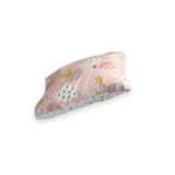 Bebek Özel Çocuk Yastık Kılıfı 50x70 cm, Pembe, Ay Bulut Yıldız Desenli