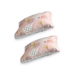 Bebek Özel Çocuk Yetişkin Yastık Kılıfı 50x70 Cm (2 Adet) Somon Gri Ay Bulut