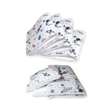 Bebek Özel Pamuk 70x110 Park Beşik Kenar Koruma Uyku Seti Uzay Astronot Beyazlı (7 Parça)