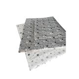Bebek Özel Pamuklu Bebek Çocuk Yorganı 60x90 cm, Gri Beyaz Yıldızlı
