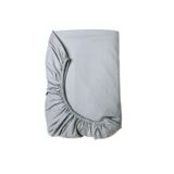 Bebek Özel Pamuklu Bebek Ve Çocuk Lastikli Çarşaf Gri 70x140