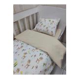 Bebek Özel Pamuklu Bebek/çocuk 70x110 Park Beşik Yastık Çarşaf Yorgan Karaca Kahverengi