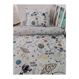 Bebek Özel Pamuklu Bebek/çocuk 70x110 Park Beşik Yastık Çarşaf Yorgan Uzay Astronot Yıldızlı