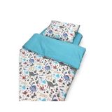 Bebek Özel Pamuklu Çocuk 120x200 Montessori Yastık Çarşaf Yorgan Dino Dinazor