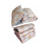 Bebek Özel%100 Pamuklu 100x200 Montessori Kenar Koruma Uyku Seti, 7 Parça, Pembe, Ay Yıldız Gri