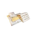 Bebek Özel%100 Pamuklu 70x120 Park Beşik Kenar Korumalı Uyku Seti Karaca Sarı (7 Parça)