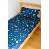 Bebek Özel%100 Pamuklu Bebek Çocuk Lastikli Çarşaf ve Yastık Kılıfı 90x140 Yeni Galaksi