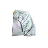 Bebek Özel%100 Pamuklu Bebek Ve Çocuk Lastikli Çarşaf 90x140 Yeşil Ay Yıldızlı Desenli