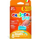 Bebek Parmak Boyasi 8 Renk 8X50 ml Süper Yikanabilir 2+ Yaş