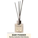 Bebek Pudrası Çubuklu Oda Kokusu Bambu Kokusu Kare Şişe Baby Powder Reed Diffuser 100ml