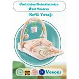 Bebek Reflü Yatağı, Fermuarlı, Yıkanabilir Kılıf, Özel Üretim, %100 Pamuk Kumaş - Ekru