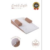 Bebek Reflü Yatağı (Kahve Yıldız) Yıkanabilir Kılıflı, Ortopedik, Ana Kucağı