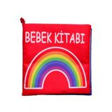Bebek Renkli Kumaş Sessiz Kitap T061 - Bez Kitap
