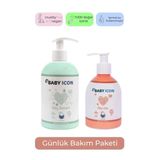 Bebek Şampuanı 500ml ve Bebek Losyonu 250ml Baby İcon