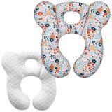 Bebek Seyahat Yastığı, Bebek Çocuk Minderi Yumuşak ve Cilt Dostu Araba Koltuğu, Bebek Arabası ve Bebek Arabası için (Stil M)