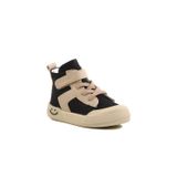 Bebek Siyah Cırtlı Yüksek Bilek Kanvas Sneaker Spor Ayakkabı