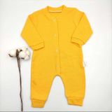 Bebek Star Fitilli Uzun Kollu Hardal %100 Cotton Bebek Tulumu - 6 - 9 Ay
