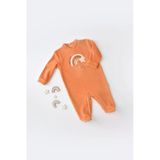Bebek Star Kadife Ayaklı Tulum, %80 Organik Pamuk & %20 Polyester, Bebek Ve Yenidoğan Serisi - Csyk6003