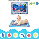 Bebek Su Oyun Matı (Tummy Time) – Test Raporlu, Sızdırmaz ve Bpa’sız - Mavi - 66 x 50 cm