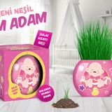 Bebek Temalı Çim Adam 6'lı Set – Çocuklar İçin Eğitici ve Eğlenceli Bitki Yetiştirme Kiti