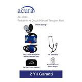 Bebek Ve Çocuklar İçin Özel Tasarım Manuel Tansiyon Aleti Seti (Ac-303C)