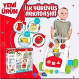 Bebek Yürüme Yardımcısı Ilk Yürüyüş Arkadaşım - Eğlenceli Yürüteç Araba Ilk Adım Arabası Oyuncaklı - Beyaz