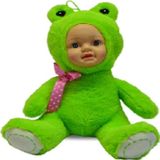 Bebek Yüzlü Sevimli Kurbağa Peluş Oyuncak 35 cm Pembe