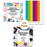 Bebek Zeka Kartları & Aylık Çekim Kartları ve Sticker Seti