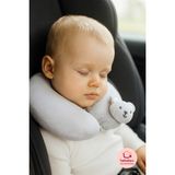 Bebekevi Bebek Boyun Seyahat Oto Yastığı - Araba & Puset & Uçak Için Destek Yastığı - Gri