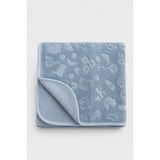 BEBEKİZ Kabartmalı Peluş Bebek Battaniyesi Soft Yumuşak 100X120 cm Desenli Yenidoğan Bebek Battaniyesi - 100 x 120 cm - Mavi
