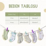 Bebekler Için Pamuklu Havlu Çorap | 6 Çift Dikişsiz Kaymaz Taban Çoraplar | Kız ve Erkek Çoc - Çok Renkli
