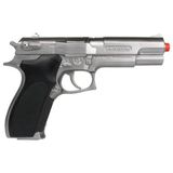 bebekokusu Gonher 8'li Gümüş Metal Polis Koleksiyon Tabancası