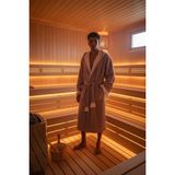 bebekokusu Kapüşonlu , Püsküllü , Yumuşak Dokulu , Unisex , Müslin Kumaş Banyo ve Plaj Bornozu - Gül Kurusu - L - XL - Gülkurusu