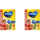 Bebelac 4 800 gr Toz Bebek Devam Sütü 2 Kutu Sütlü İçerik 1 Yaşından İtibaren Çocuklar İçin Ekonomik Seçim - Hediyesiz