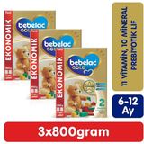 Bebelac Gold 2 Devam Sütü 3×800 G Sütlü İçerik 6-12 Ay İçin Ekonomik Paket - Hediyesiz