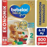 Bebelac Gold 2 Toz Devam Sütü 800 G 6-12 Ay Sütlü İçerik ile Besleyici ve Zengin Vitamin - Hediyesiz