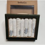 Bebelio %100 Coton 7li Bebek Ağız Silme Mendili - Erkek Mendil 3