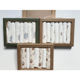 Bebelio %100 Coton 7li Bebek Ağız Silme Mendili Yeni Sezon 3 Lü Paket - Erkek 3 lü Paket