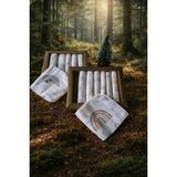 Bebelio %100 MÜSLIN7LI Bebek Ağız Silme Mendili 2 Li Paket - AY VE GÖK KUŞAĞI