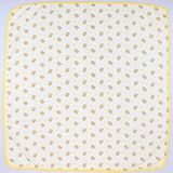 Bebelive Ayıcıklı Kapitone Sarı Bebek Battaniye Tek Kat Kumaş 85x75cm