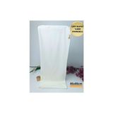 Bebella Ekru Kız Erkek Bebek Battaniyesi %100 Pamuklu Çift Katlı Düz Desenli Çok Amaçlı Örtü 85X85 - 80 x 90 cm