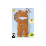 Bebella S.kahve Kız Erkek Bebek Dış Kundak Battaniyesi Antibakteriyel Düz Desenli 0-12 Ay Ekstra Uzun - 40 x 78 cm