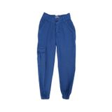 Bebelop Erkek Çocuk Komando Cepli Dar Paça Lastikli Kot Pantolon MAVİ 2 YAŞ