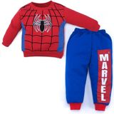Bebelop Erkek Çocuk Spiderman Örümcek Adam 3ip 2li Alt Üst Eşofman Takım - 9 Ay - Kırmızı