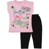 BEBELOP Kız Çocuk Bisiklet Yaka Kısa Kollu T-shirt PEMBE 10 YAŞ