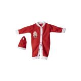 Bebelop Kız ve Erkek Bebek 6-15 Aylık Noel Tulum Noel Kıyafeti Yılbaşı - Kırmızı - Beyaz